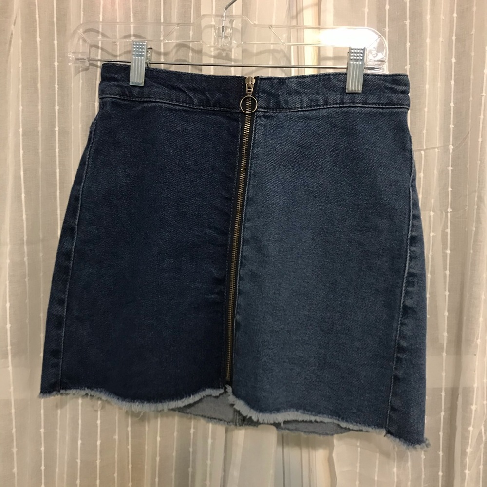 Two-toned Denim Skirt